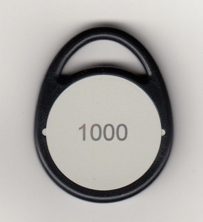 Legic Advant ATC 4096 MP-311 Schlüsselanhänger, Bauform A, schwarz (100 Stück)